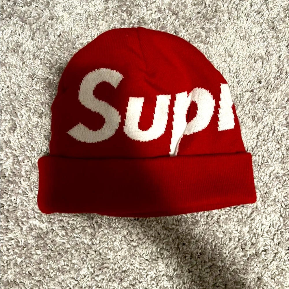 Supreme Beanie Hat - red